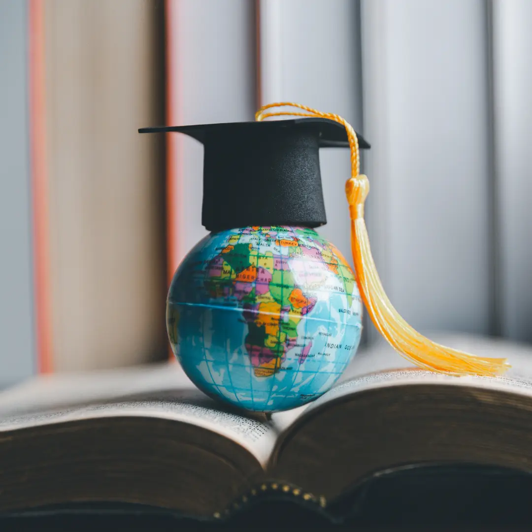 Visual representation of California Global Education’s education network aligned with the 'education without borders' philosophy.